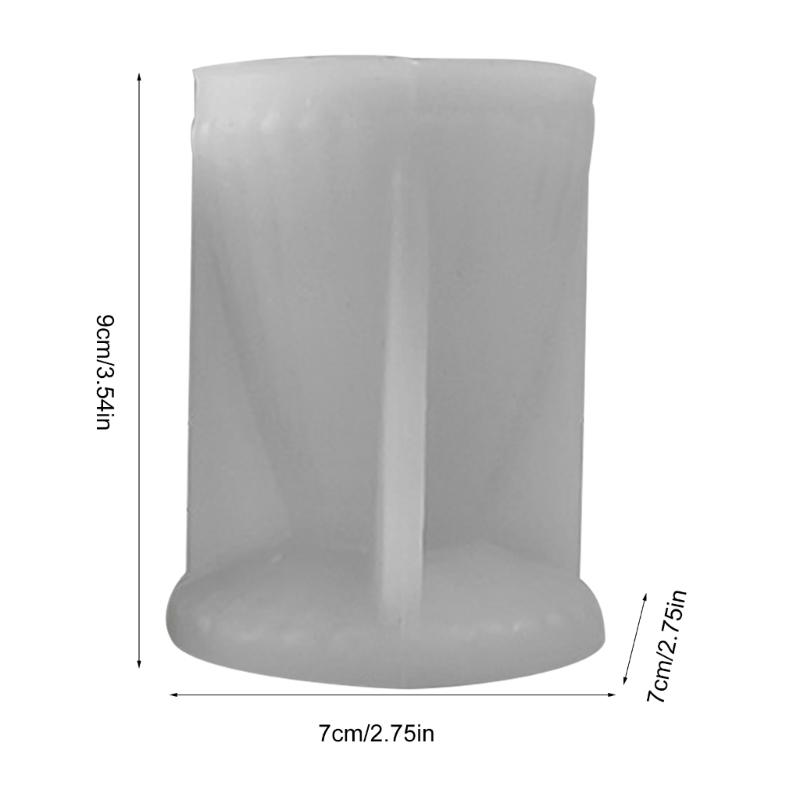 Creative Silicone Candle Molds Unique Candle Ornament Crafting Mold Beautiful Striped Aromatherapy Candle Mold