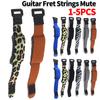 Gitarrensaiten Geräuschdämpfer Muter Wraps Hochelastische Baumwolle Gitarren Dämpfer Gurt Saiteninstrumente Zubehör für Bass Ukulele