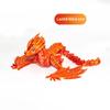 Creative Toys 3D Printed Dragon Full Body Joints Home Furnishing and Decoration Ornaments and Dazzling Colors Birthday Gifts