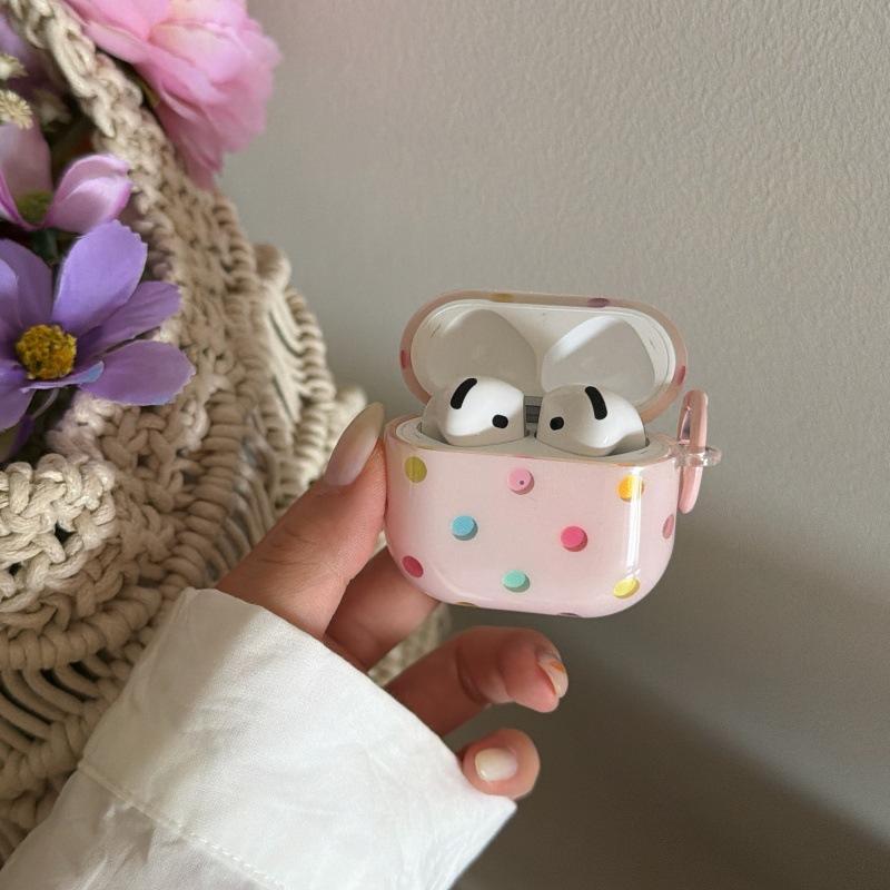 Hanfeng ins color polka dot AirPods 1 generation earphone case for Apple earphones AirPods 1 Pro1