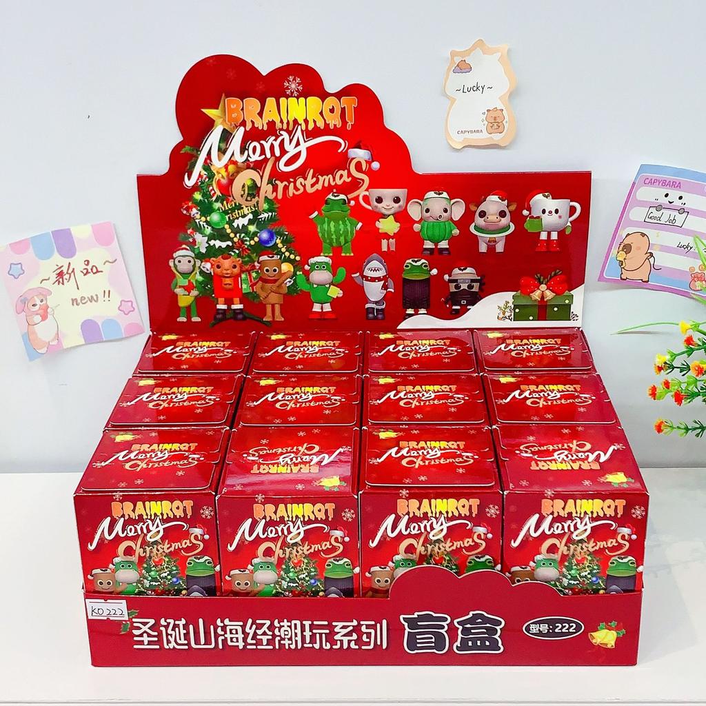 Tung tung tung Sahur Figuras Christmas Blind Box Tung Tung Sahur Tralalelo Tralala Figure Toy Desktop Ornament Christmas Gift