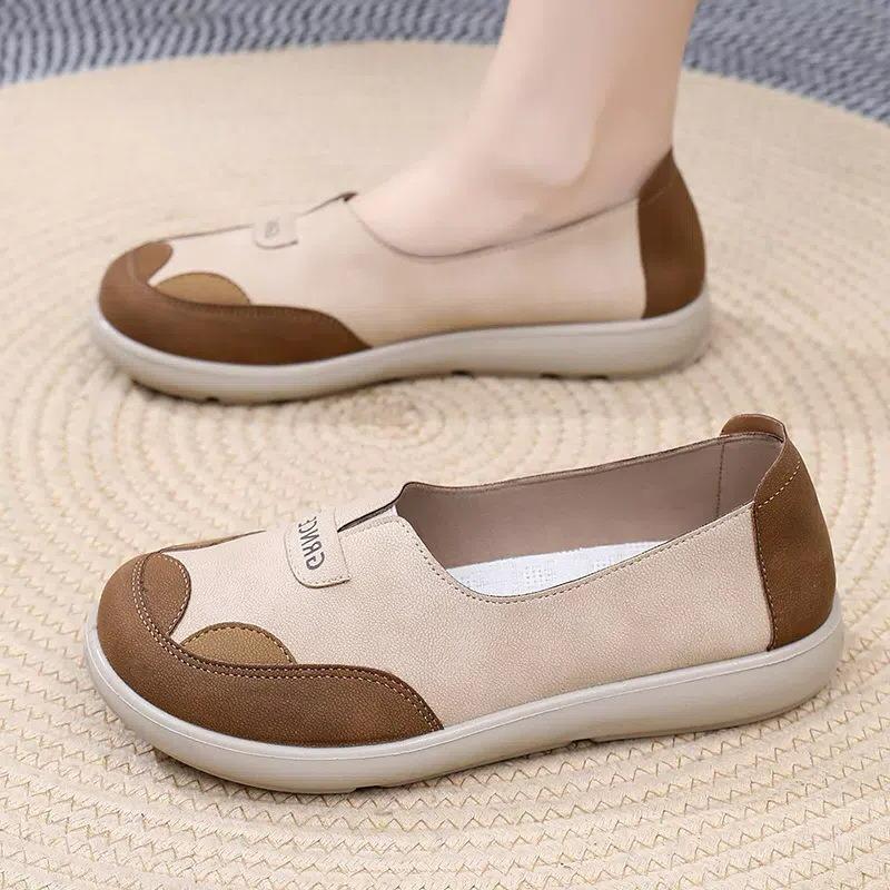 Shoes women's spring and autumn new versatile women's shoes breathable and wear-resistant casual non-slip shoes lazy soft bottom round head