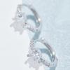 Light Luxury High-end Heart Zircon Shines Personalized Earrings for Women Niche Unique Daily Wear Holiday Party Zircon Gifts