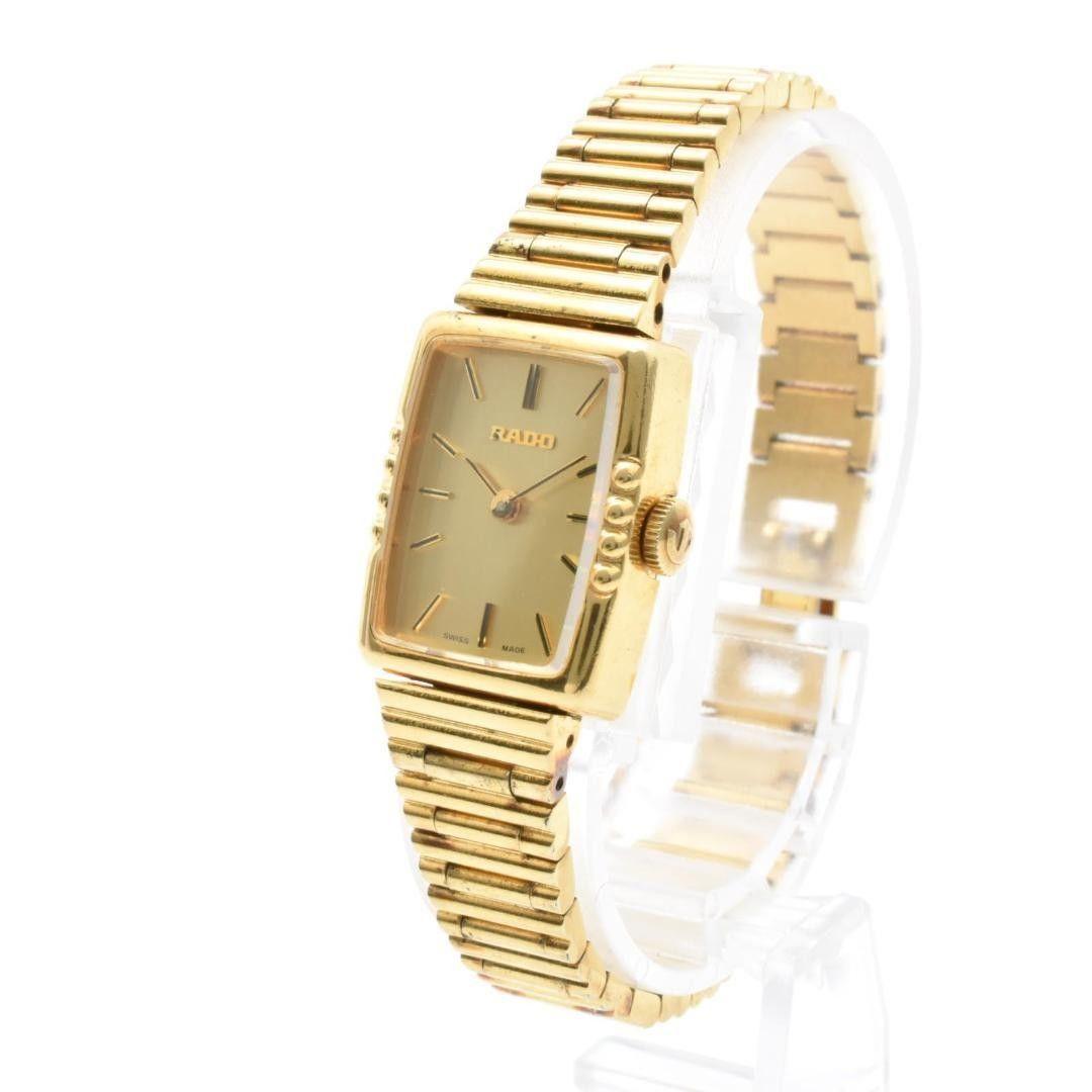 Used Operation RADO Ladies Watch Gold Dial Square