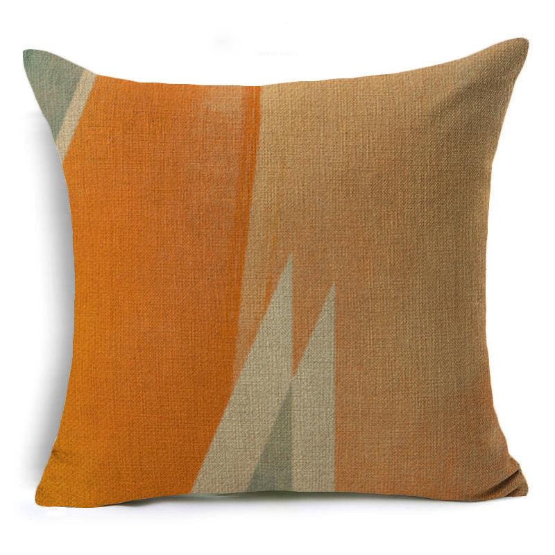 Simple Abstract Geometric Pattern Pillow Case Fashion Fabric Home Sofa Bedside Cushion Pillow Case