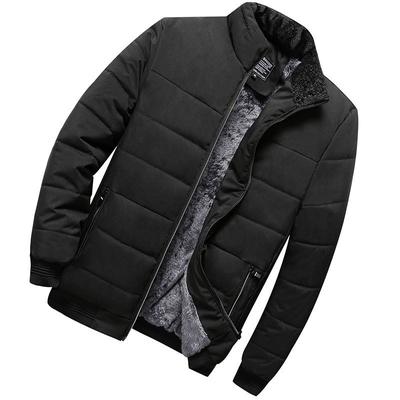 Middle Aged and Elderly Men's Cotton Jackets with Thick Velvet Coats, Middle-aged Men's Cotton Jackets, Warm Winter Clothes