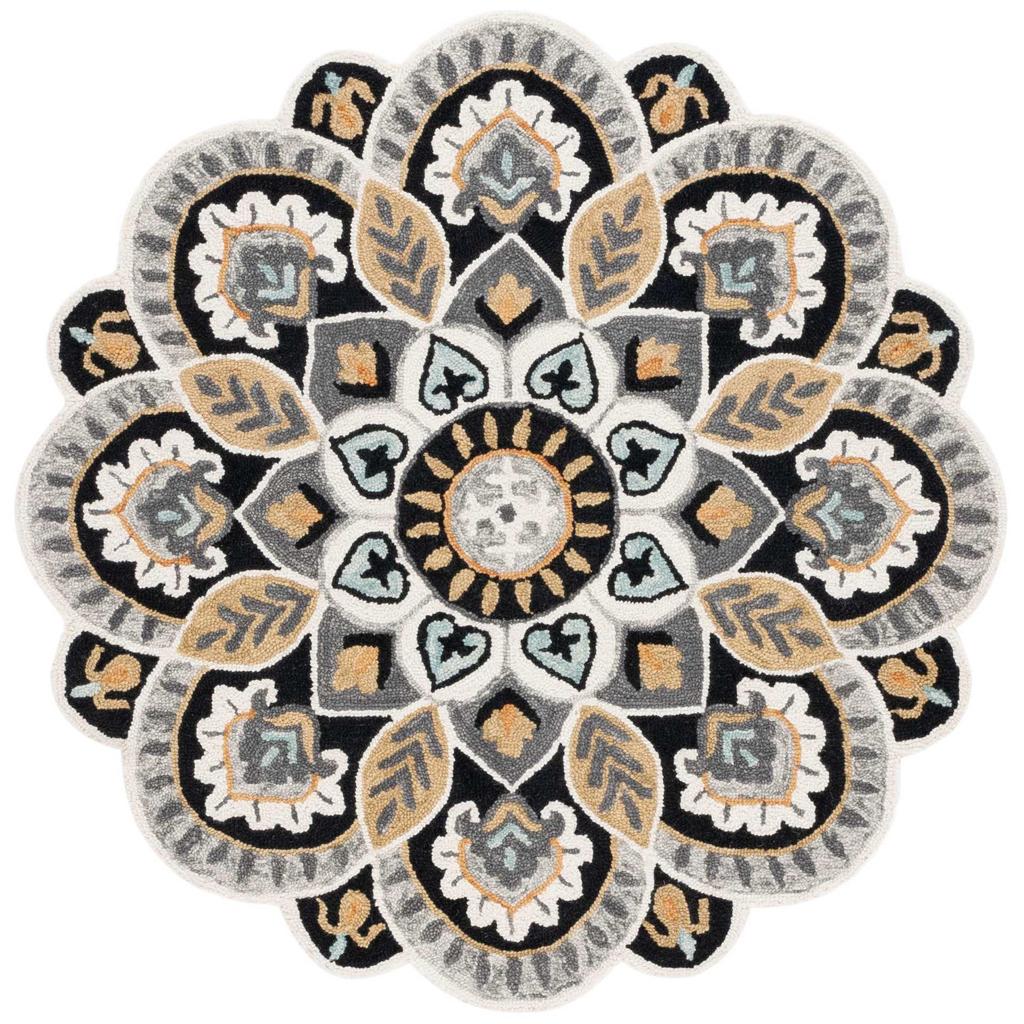 Circular Ethnic Style Living Room Carpet Mandala Hanging Basket Swivel Chair Floor Mat Bedroom Bedside Carpet
