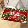 VIKAMA 2025 Christmas Welcome Floor Mat Anti-Slip Kitchen Bedroom Floor Mat Indoor Outdoor Entrance Carpet Home Decoration