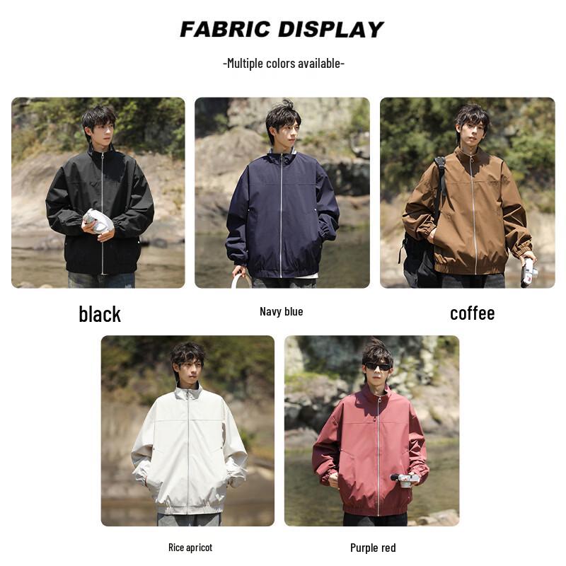 VUUG Men's Casual Stand-Collar Jacket