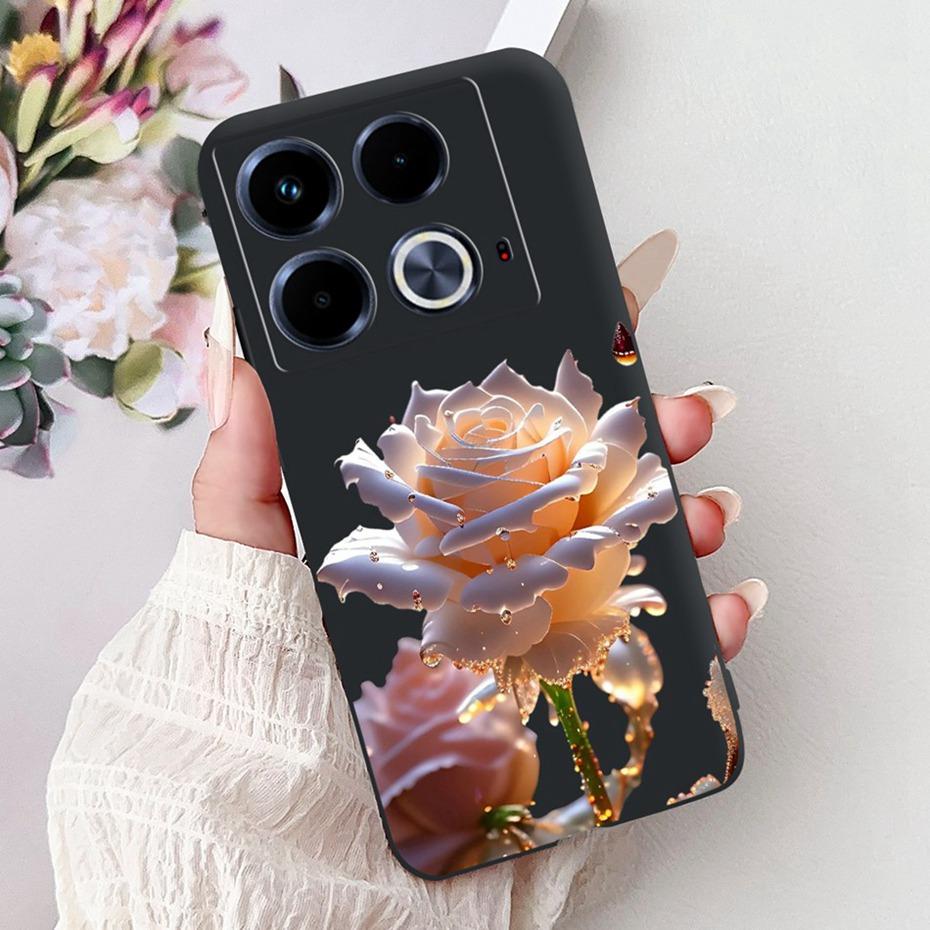 Cute Painting Phone Case For Infinix Note 40 40Pro Pro+ Soft Silicone TPU Back Cover For Infinix Note40 Pro Plus Cases Bumpers