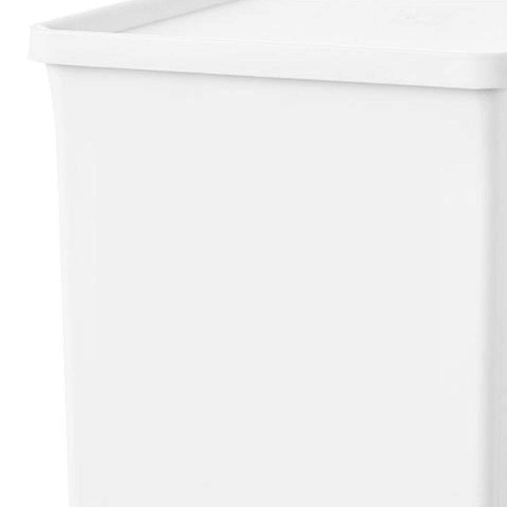 Oppbevaringsbokser med lokk Stor kapasitet Multifunksjonell Stablebar Plast Oppbevaringsbeholder for Skap