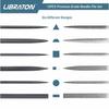 LIBRATON 12-Piece File Set, Includes Diamond Files, Precision Iron Files, Woodworking Files, Knife Sharpening Files, Round Files, Triangular Files, Fl