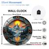 30cm Diameter Glass Wall Clock with Silent Mechanism Perfect for Bedrooms