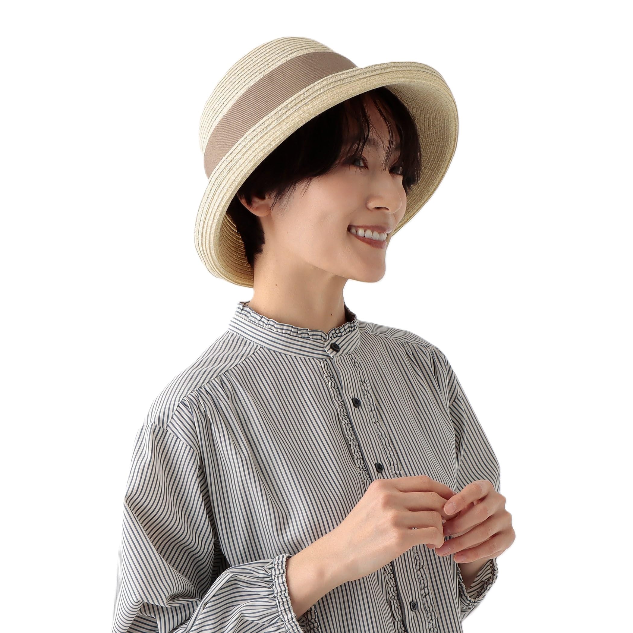 Tea Afternoon Tea LIVING Hat JK28 Washable UV Hat Ivory [Afternoon Living] Edge-Up