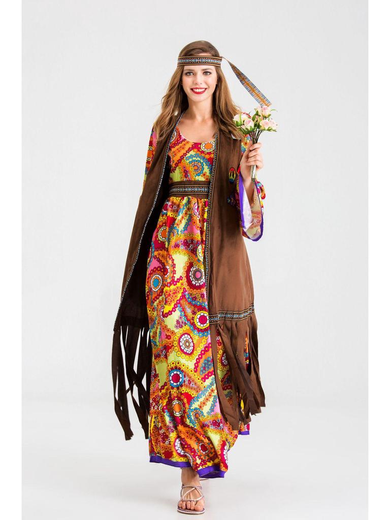 Halloween 70s Disco Hippie Costume