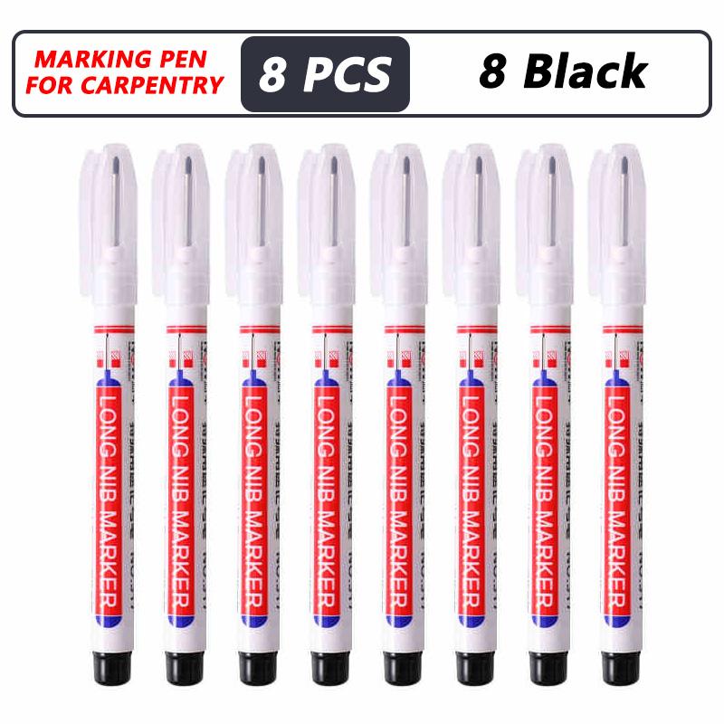 20mm Deep Hole Long Nib Head Markers For Metal Perforating Pen Waterproof Bathroom Woodworking Decoration Multi-Purpose