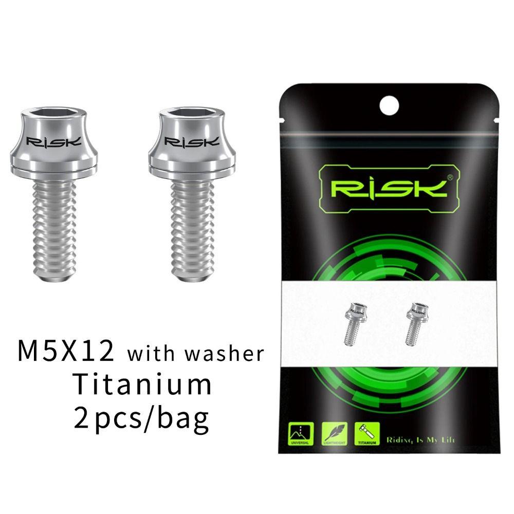 2pcs Screw Bike Bottle Holder Screw Titanium Zinc Zinc Alloy Bicycle Water Bottle Fixed Screws  Road Bicycle