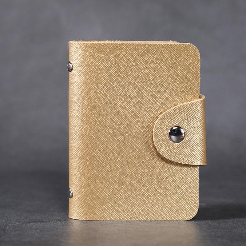 Hasp Leather 24 Slots Bits Business Card Bag Card Case Men Women ID Holders Bank Credit Card Organizer Bags Passport Card Wallet