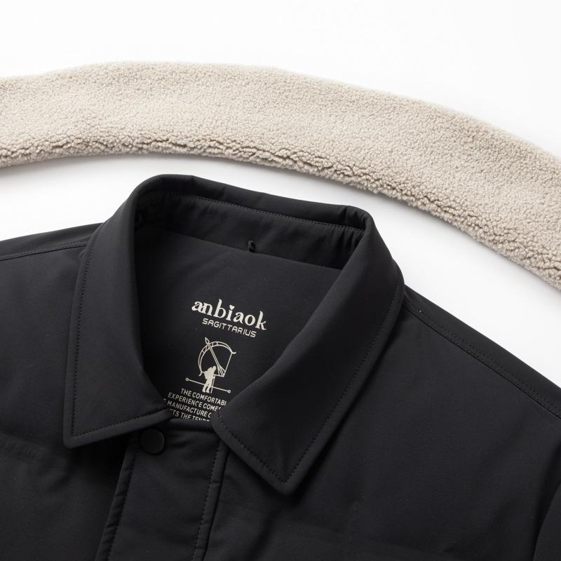 Men's Down Jacket Can Be Removed In Autumn and Winter, Lamb Wool Collar Fashion Casual Warm Down Jacket Men