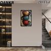 Funny Coffee Bar Decor Metal Tin Sign Three Stacked Coffee Cups Art Metal Signs for Bar Art Wall Decor Plaque Accessories