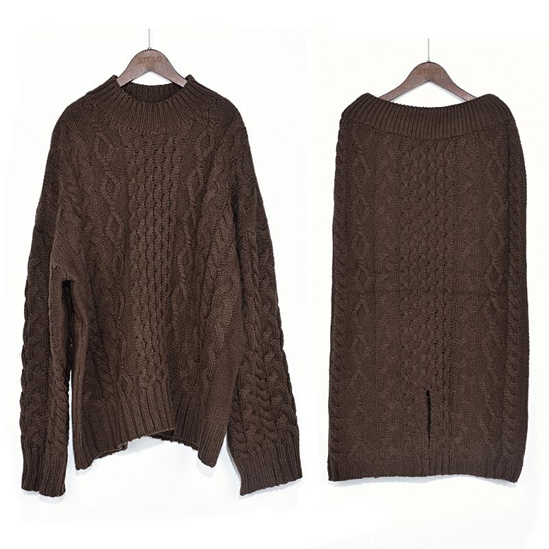 Xitao Dvoudílná sada Dámská pletací dvoudílná sada GCC4044