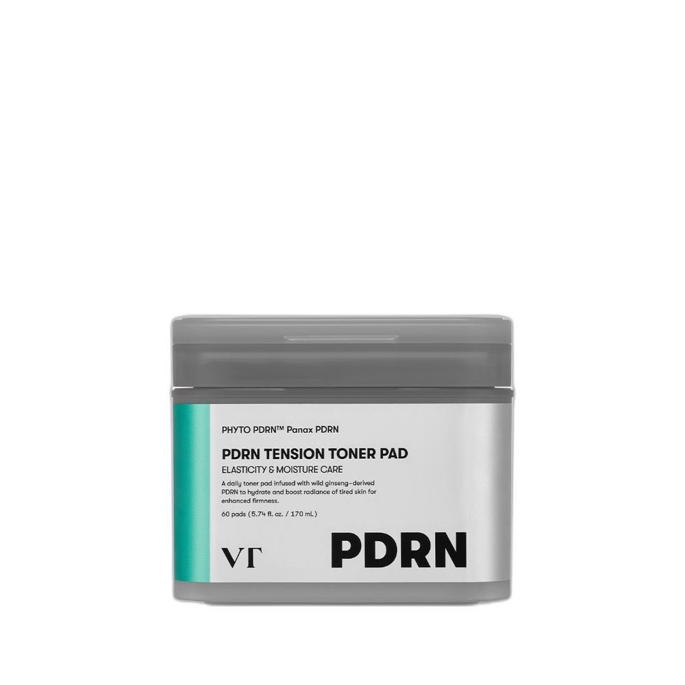 VT COSMETICS PDRN Tension Toner Pads 60 Sheets Firming Elasticity Daily Care