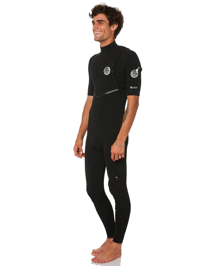 RIPCURL Zip Free Short Sleeve Wetsuit Steamer Full Suit Wetsuit 2x2mm Imported 2022 Product Number WSM3TE E-Bomb 2/2 Non-Zip Men's Spring/Summer (M)