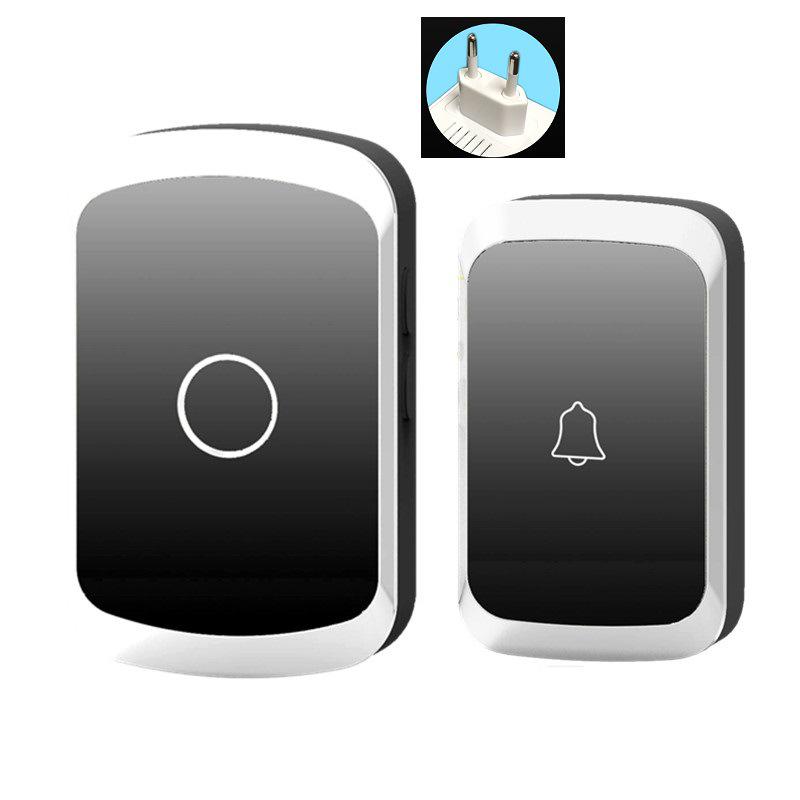A20 Wireless Doorbell: UK Standard, Long-Range, AC Power, Electronic Music, One-to-One Caller for the Elderly