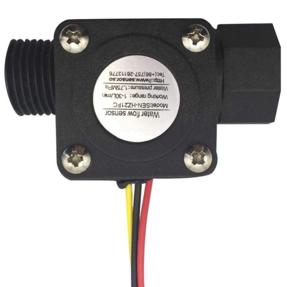 Nylon Turbine Water Flow Sensor 1-30Lmin 1.75MPa Employs Pulse Signal Output For Instant Water Heater Steam