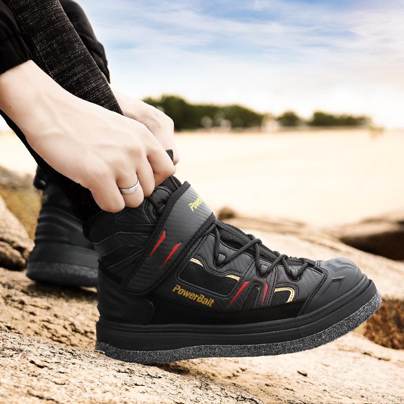 Men's Reef Shoes Non-slip Waterproof Felt Sole Steel Nails Professional Fishing Shoes Men's Outdoor Sea Fishing Shoes