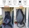 Waterproof Outdoor Egg Chair Cover, 210D Black Oxford Cloth, Dustproof and Weatherproof.