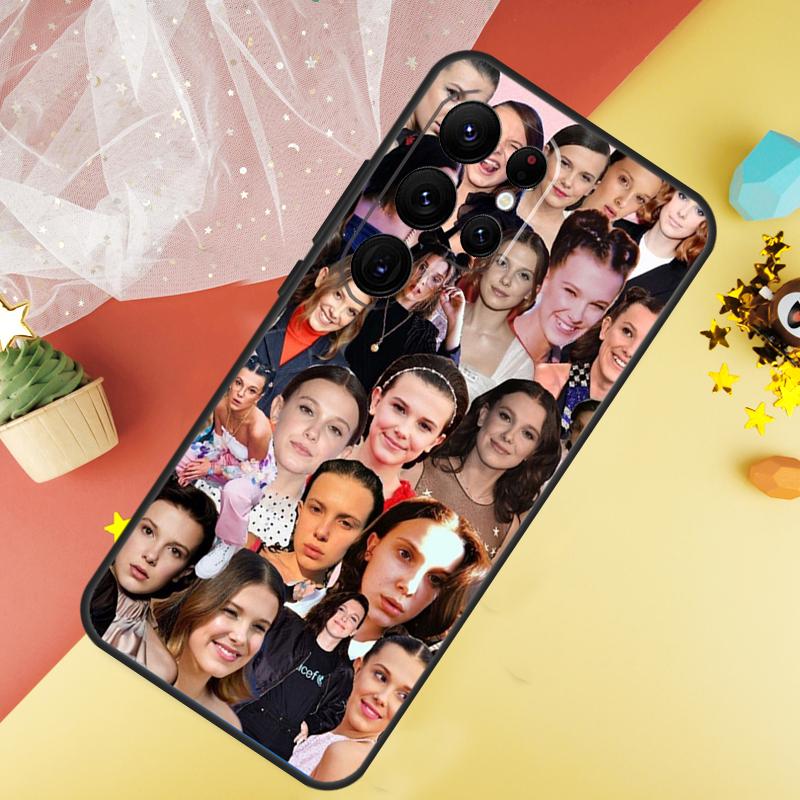 Millie Bobby Brown Case For Samsung Galaxy S23 Ultra S24 S22 S20 S21 FE Note 10 20 Ultra S8 S9 S10 Plus Cover