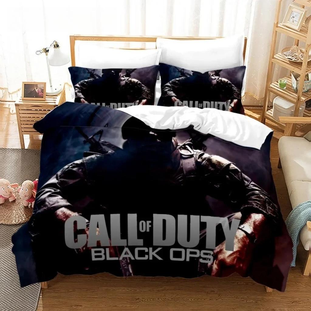 Game Call Of Duty Warzone Bedding Set Duvet Cover Bed Set Quilt Cover Twin Single Queen King Size Boys Adult Home Textile