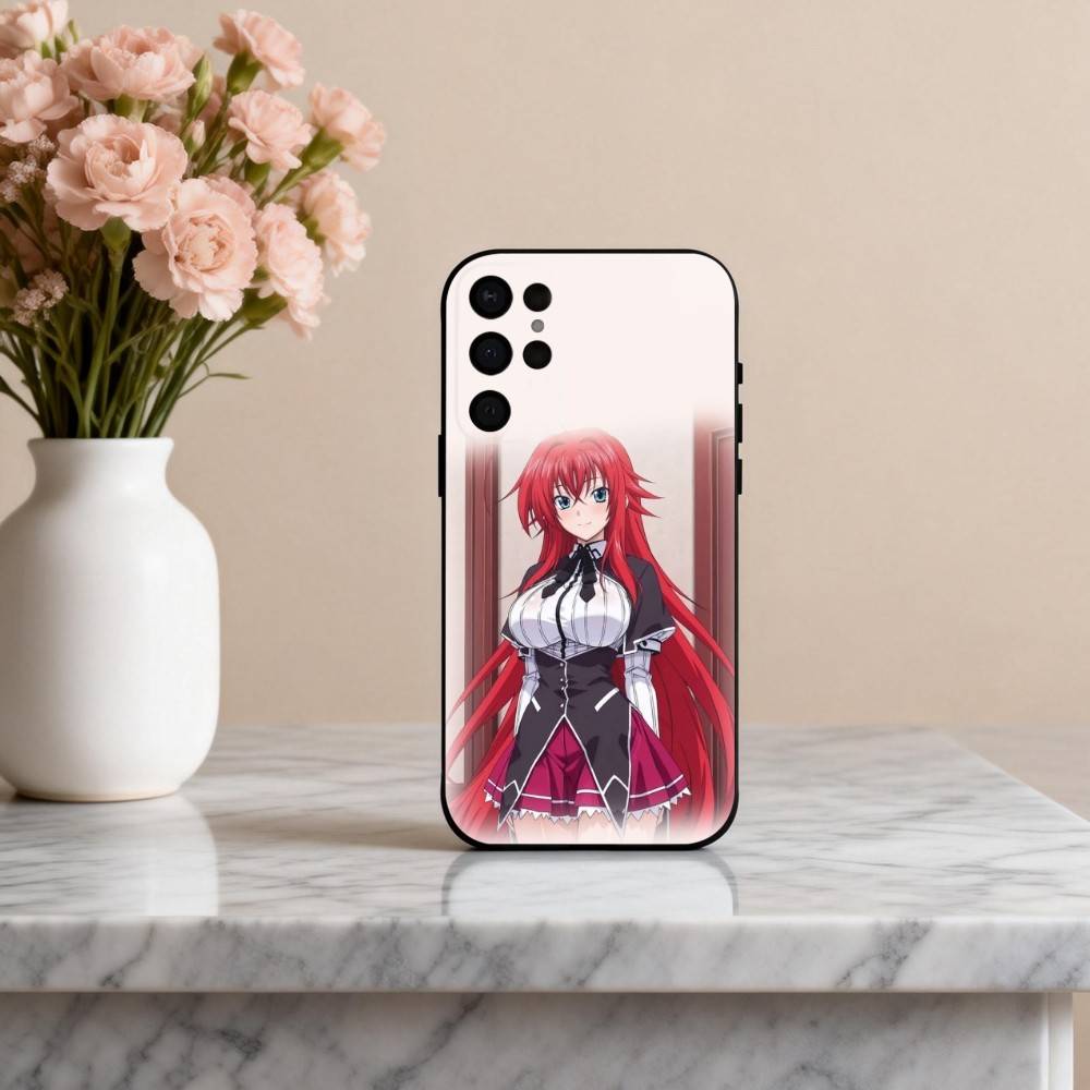 Anime E-Ecchi H-High S-School DxD Phone Case For Samsung S25,S24,S21,S22,S23,S30,Ultra,S20,Plus,Others Soft Black Case