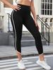 Europäische & Amerikanische High Waist Yoga-Hosen - Hüfthebend, Bauchformend und mit seitlichen Bändern Fitness-Tights für Damen