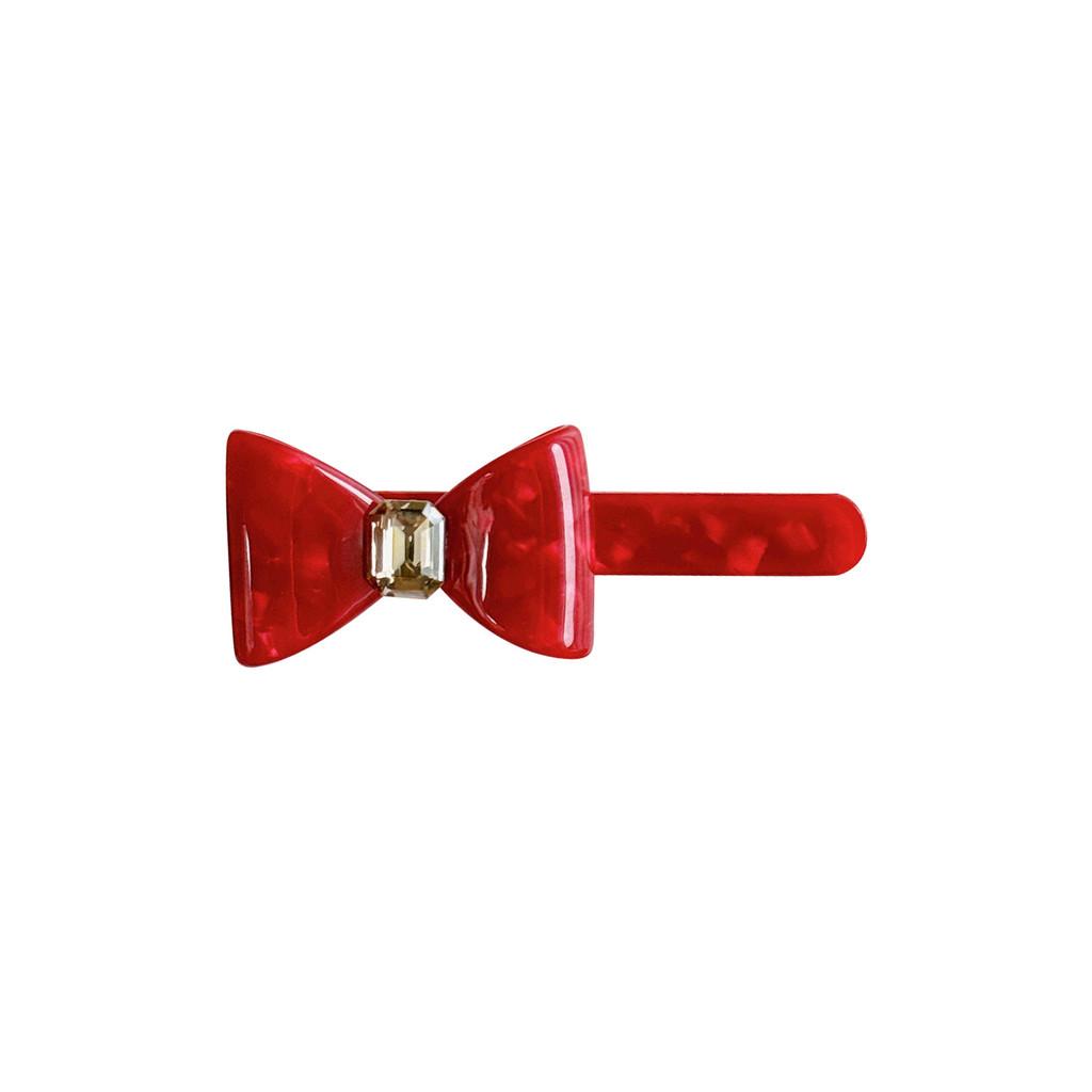 Chic Retro Style Acetate Bow Hair Tie And Versatile Duckbill Clips In Multiple Colors