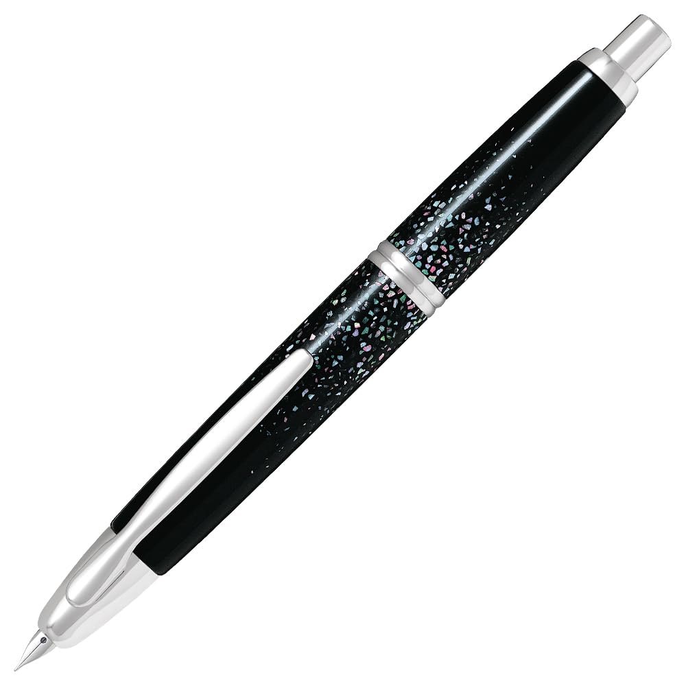 

PILOT Fountain Pen Mannenhitsu Capless Raden M Black FCN5MPRBM Mother-of-pearl
