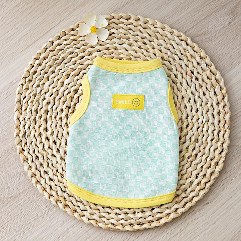 Dog Clothes Summer Thin Embroidered Avocado Sling Small and Medium Bigbear Puppy Cat Vest Pet Clothes