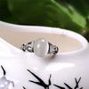 Glamour Steel Gift Engagement Ring With Bright Stone Silver Plated Fashion Jewelry