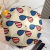 American Flag Fashionable Automatic Opening/Closing Folding Umbrella. Portable and Foldable, Ideal for Gift, Travel, and Daily Use