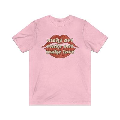 Make Art. Make Out. Make Love. 1971 Vintage Men's T Shirt