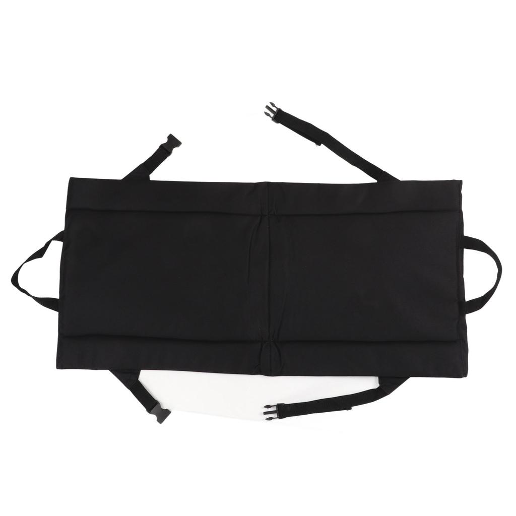 Stadion Sitzkissen Multifunktional Faltbar Tragbar Kompakt Tribünen Sitzkissen mit Netztasche für Outdoor Schwarz