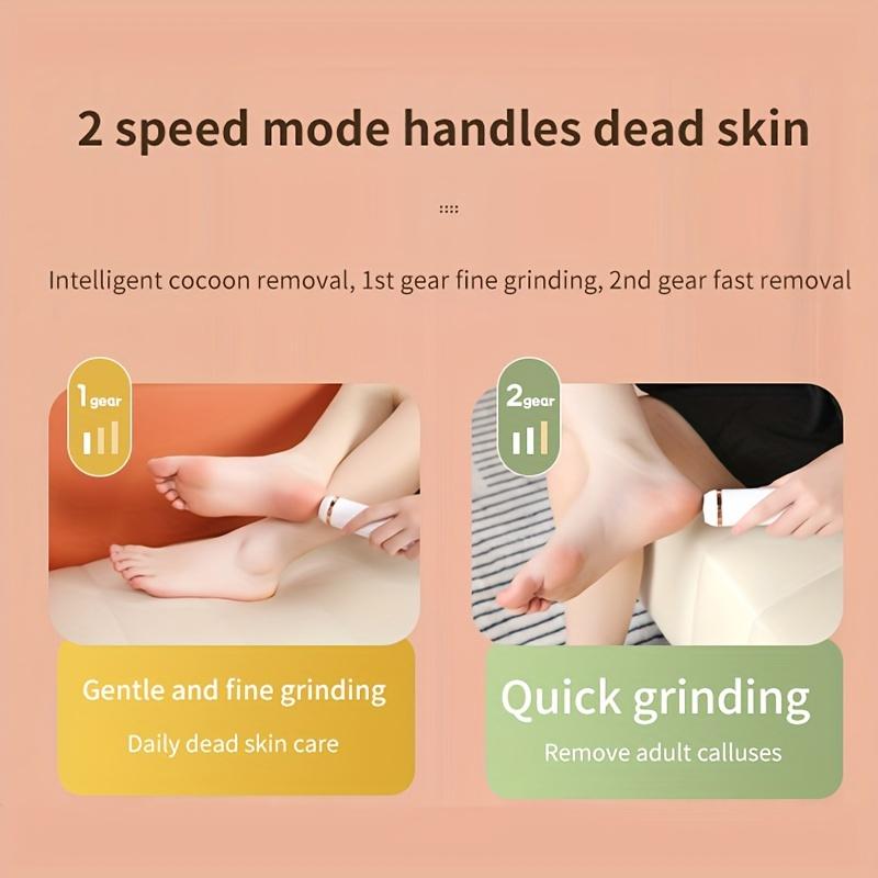 1PC Electric Foot Grinder Household Rechargeable Foot Grinder Dead Skin Removal Callus Pedicure Portable External Pedicure Machine