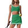 Women's Sports Outdoor Knitted Tennis Dress Suit