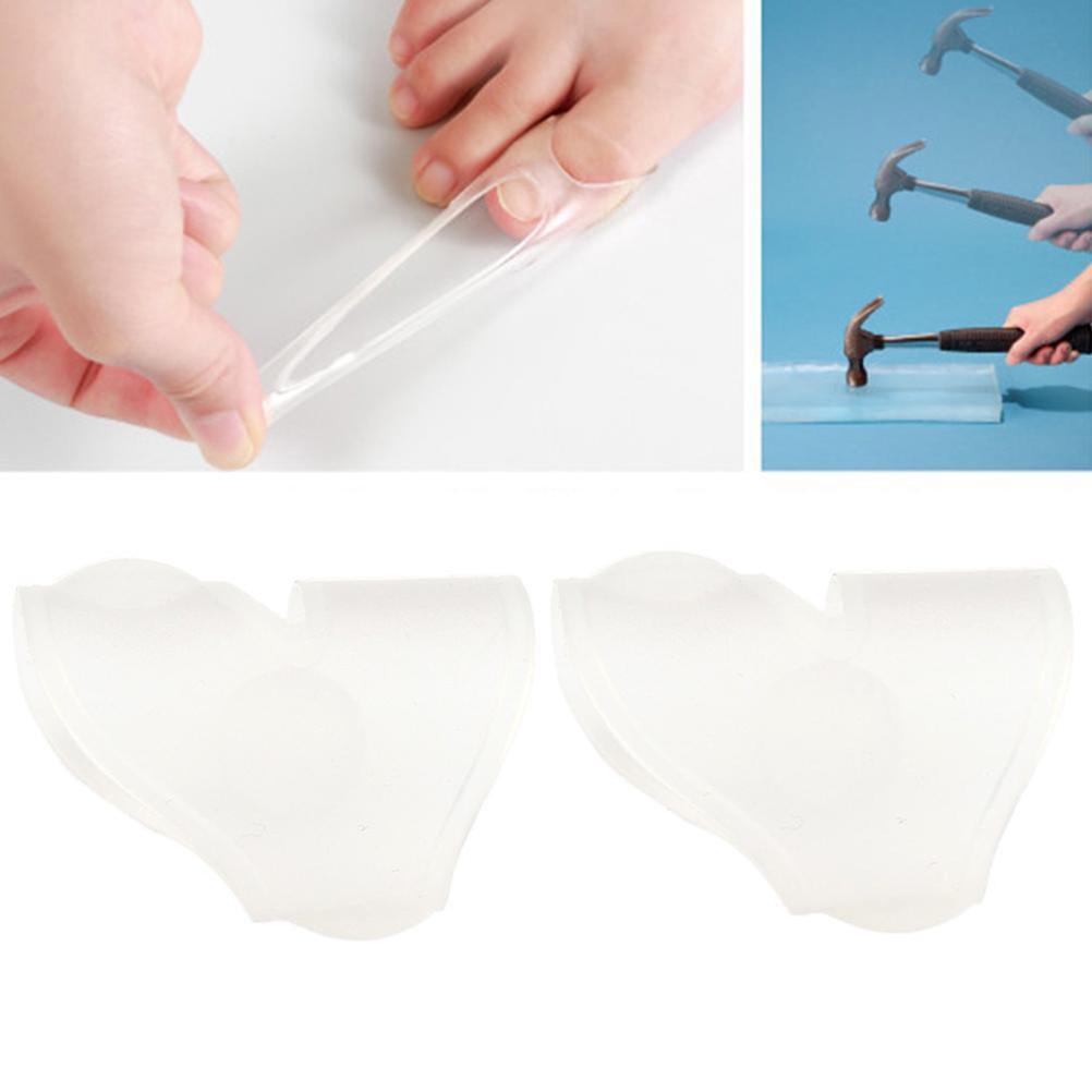 2Pcs Silicone Ingrown Toenail Correction Tool Toe  Toenail Protector Big Toe Sleeves Thick