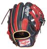 Rawlings HYPER TECH COLOR SYNC Soft Baseball Throw Glove, All-Around, GR6HTCN65, Navy/Scarlet, 11.75 Inches, Left-Handed