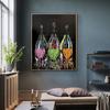 Colorful Champagne Bottle Canvas Painting Modern Graffiti Pop Art Posters and Print Wall Cuadros for Living Room Home Decor