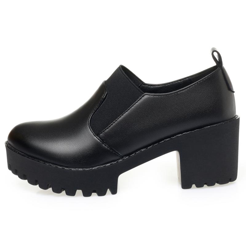 Fashion AIYUQI 2025 new style women’s high heels thick heel lolita female shoes Women Large Size Formal Loafers