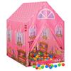 93681 vidaXL Play Tent for Children Pink 69x94x104 Cm