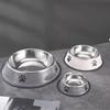 Stainless Steel Large Capacity Pet Bowl Dog Food Bowl Multiple Specifications Anti-fall Food Bowl Food Bowl Feeding Pet Supplies
